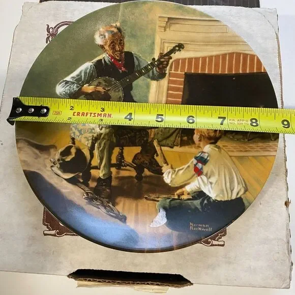 Norman Rockwell “The Banjo Player” Collector Plate Knowles 1989 Vtg - Picture 2 of 5